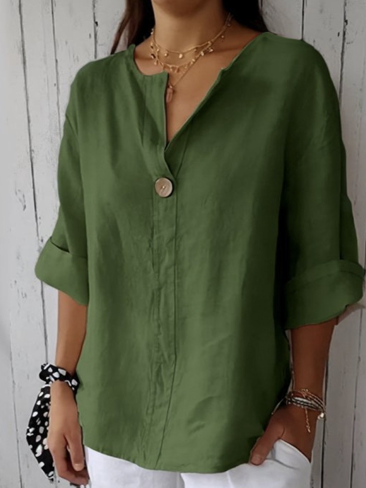 Lorelei - Casual V-Neck Blouse