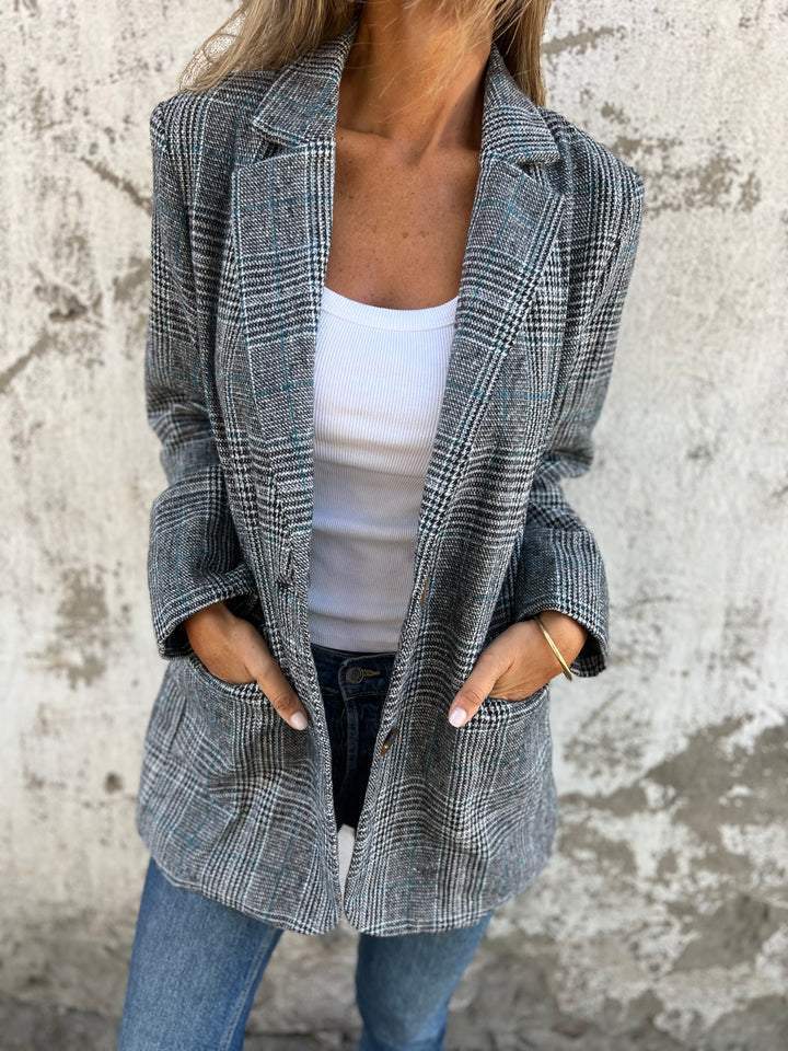 Emilia™ Checkered Long Coat