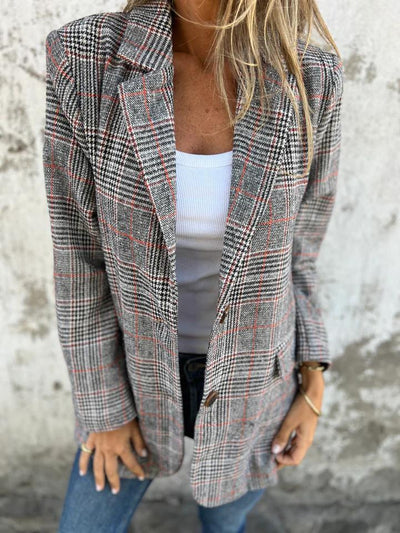 Emilia™ Checkered Long Coat