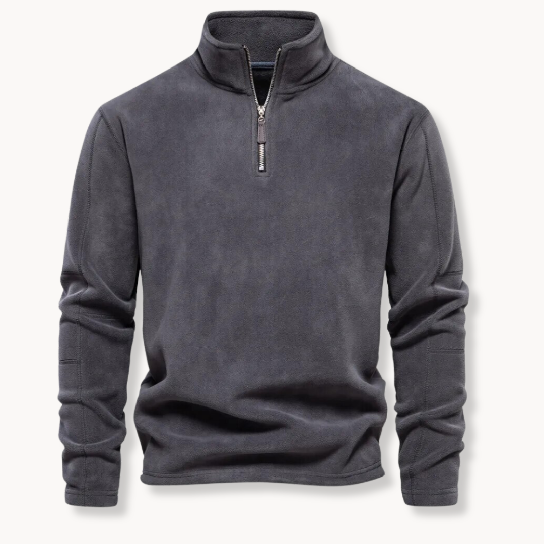 George Quarter Zip Fleece Sweater