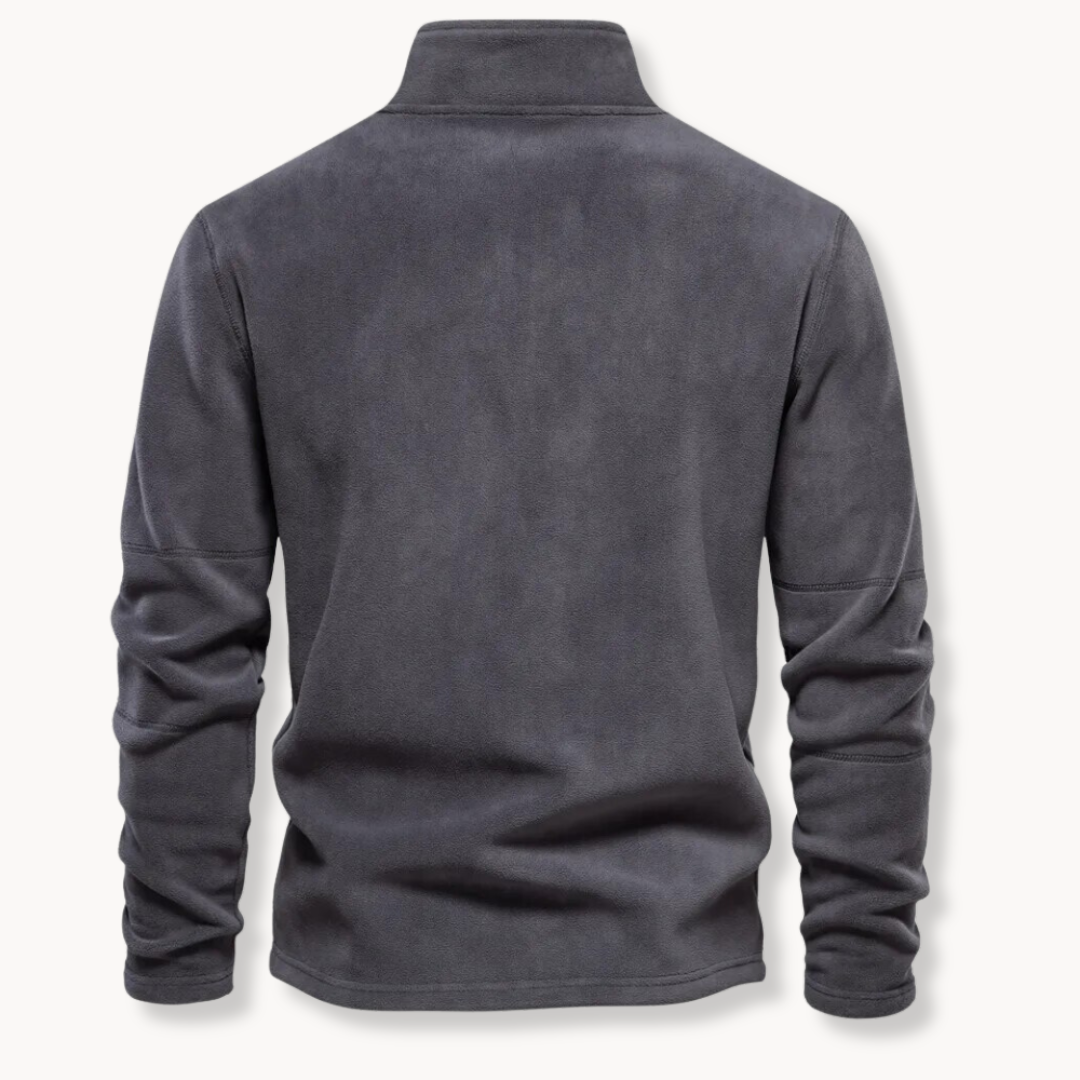 George Quarter Zip Fleece Sweater