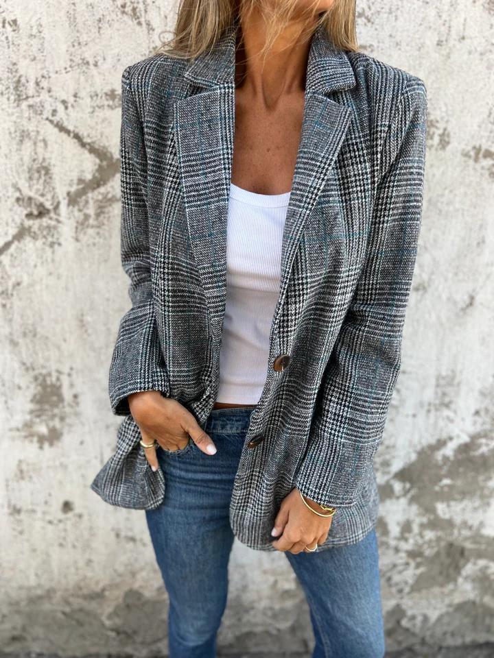 Emilia™ Checkered Long Coat