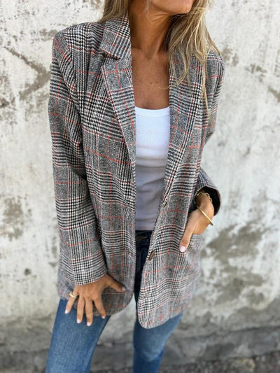 Emilia™ Checkered Long Coat