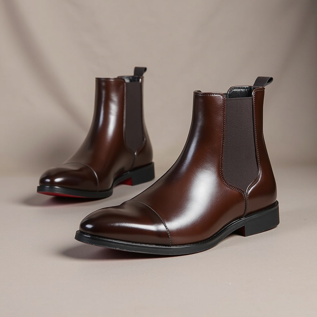 Dallas Leather Chelsea Boots